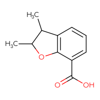 Chemical structure of 2,3-dimethyl-2,3-dihydro-1-benzofuran-7-carboxylic acid - CSSB00000020679
