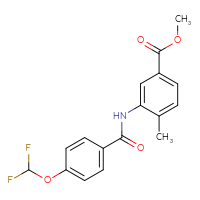 Chemical structure of methyl 3-[4-(difluoromethoxy)benzamido]-4-methylbenzoate - CSSB00026353126