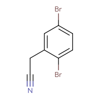 Chemical structure of 2-(2,5-dibromophenyl)acetonitrile - CSSB00010243727
