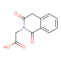 Chemical structure of 2-(1,3-dioxo-1,2,3,4-tetrahydroisoquinolin-2-yl)acetic acid - CSSB00000204590