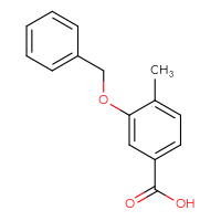 Chemical structure of 3-(benzyloxy)-4-methylbenzoic acid - CSSB00000234504
