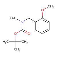 Chemical structure of tert-butyl N-[(2-methoxyphenyl)methyl]-N-methylcarbamate - CSSB00011923811