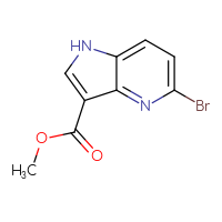 Chemical structure of methyl 5-bromo-1H-pyrrolo[3,2-b]pyridine-3-carboxylate - CSSB00010295705