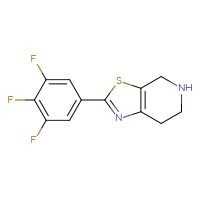 Chemical structure of 2-(3,4,5-trifluorophenyl)-4H,5H,6H,7H-[1,3]thiazolo[5,4-c]pyridine - CSSB00008001178