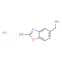 Chemical structure of 1-(2-methyl-1,3-benzoxazol-5-yl)methanamine hydrochloride - CSSB00009874502