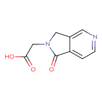 Chemical structure of 2-{1-oxo-1H,2H,3H-pyrrolo[3,4-c]pyridin-2-yl}acetic acid - CSSB07096765419