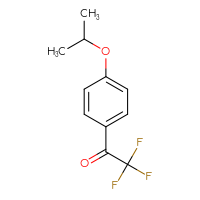 Chemical structure of 2,2,2-trifluoro-1-[4-(propan-2-yloxy)phenyl]ethan-1-one - CSSB00011782307