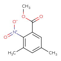 Chemical structure of methyl 3,5-dimethyl-2-nitrobenzoate - CSSB00031504697