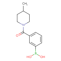 Chemical structure of [3-(4-methylpiperidine-1-carbonyl)phenyl]boronic acid - CSSB00015192198