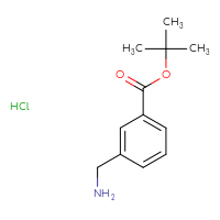 Chemical structure of tert-butyl 3-(aminomethyl)benzoate hydrochloride - CSSB00000697130