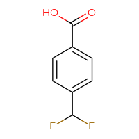 Chemical structure of 4-(difluoromethyl)benzoic acid - CSSB00011735500