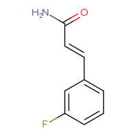 Chemical structure of (2E)-3-(3-fluorophenyl)prop-2-enamide - CSSB00000162297