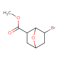 Chemical structure of methyl 6-bromo-7-oxabicyclo[2.2.1]heptane-2-carboxylate - CSSB21245867084