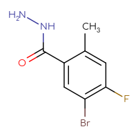 Chemical structure of 5-bromo-4-fluoro-2-methylbenzohydrazide - CSSB02516997473