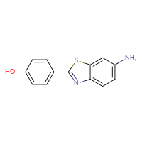 Chemical structure of 4-(6-amino-1,3-benzothiazol-2-yl)phenol - CSSB00103159167