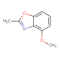 Chemical structure of 4-methoxy-2-methyl-1,3-benzoxazole - CSSB00010893682