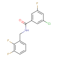 Chemical structure of 3-chloro-N-[(2,3-difluorophenyl)methyl]-5-fluorobenzamide - CSSB02038617236