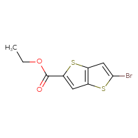 Chemical structure of ethyl 5-bromothieno[3,2-b]thiophene-2-carboxylate - CSSB00050792601