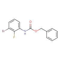 Chemical structure of benzyl N-(3-bromo-2-fluorophenyl)carbamate - CSSB00010286398
