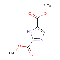 Chemical structure of 2,5-dimethyl 1H-imidazole-2,5-dicarboxylate - CSSB00010535128