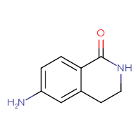 Chemical structure of 6-amino-1,2,3,4-tetrahydroisoquinolin-1-one - CSSB00000100385