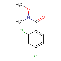 Chemical structure of 2,4-dichloro-N-methoxy-N-methylbenzamide - CSSB00000174136