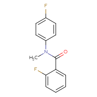 Chemical structure of 2-fluoro-N-(4-fluorophenyl)-N-methylbenzamide - CSSB00003149066
