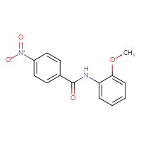 Chemical structure of N-(2-methoxyphenyl)-4-nitrobenzamide - CSSB00020653420