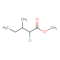 Chemical structure of methyl 2-chloro-3-methylpentanoate - CSSB00011626453