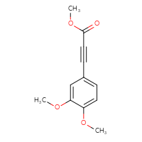 Chemical structure of methyl 3-(3,4-dimethoxyphenyl)prop-2-ynoate - CSSB00012100229