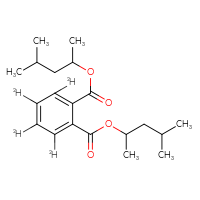 Chemical structure of 1,2-bis(4-methylpentan-2-yl) (²H₄)benzene-1,2-dicarboxylate - CSSB00159241406