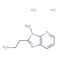 Chemical structure of 2-{3-methyl-3H-imidazo[4,5-b]pyridin-2-yl}ethan-1-amine dihydrochloride - CSSB17655729202
