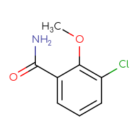 Chemical structure of 3-chloro-2-methoxybenzamide - CSSB00009888252