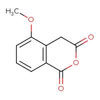 Chemical structure of 5-methoxy-3,4-dihydro-1H-2-benzopyran-1,3-dione - CSSB00009832539