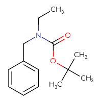Chemical structure of tert-butyl N-benzyl-N-ethylcarbamate - CSSB00011923750