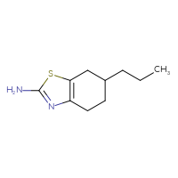 Chemical structure of 6-propyl-4,5,6,7-tetrahydro-1,3-benzothiazol-2-amine - CSSB00011373584