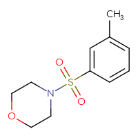 Chemical structure of 4-(3-methylbenzenesulfonyl)morpholine - CSSB00000254553