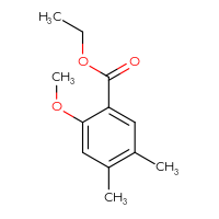 Chemical structure of ethyl 2-methoxy-4,5-dimethylbenzoate - CSSB00030861431
