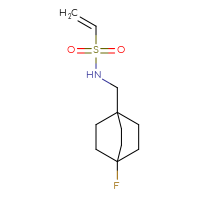 Chemical structure of N-({4-fluorobicyclo[2.2.2]octan-1-yl}methyl)ethene-1-sulfonamide - CSMB06269507224