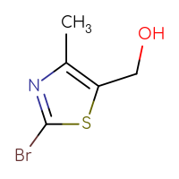 Chemical structure of (2-bromo-4-methyl-1,3-thiazol-5-yl)methanol - CSSB00010264302