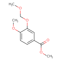 Chemical structure of methyl 4-methoxy-3-(methoxymethoxy)benzoate - CSSB02520227045
