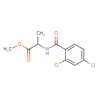 Chemical structure of methyl 2-[(2,4-dichlorophenyl)formamido]propanoate - CSSB00000253460