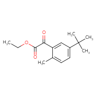 Chemical structure of ethyl 2-(5-tert-butyl-2-methylphenyl)-2-oxoacetate - CSSB03568209012