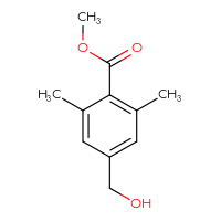 Chemical structure of methyl 4-(hydroxymethyl)-2,6-dimethylbenzoate - CSSB00135164881