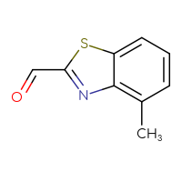 Chemical structure of 4-methyl-1,3-benzothiazole-2-carbaldehyde - CSSB00012186906