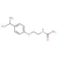 Chemical structure of N-{2-[4-(propan-2-yl)phenoxy]ethyl}acetamide - CSSB00000047868