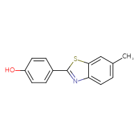 Chemical structure of 4-(6-methyl-1,3-benzothiazol-2-yl)phenol - CSSB00000389838