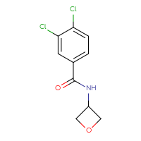 Chemical structure of 3,4-dichloro-N-(oxetan-3-yl)benzamide - CSSB00012701972