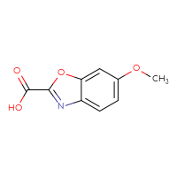 Chemical structure of 6-methoxy-1,3-benzoxazole-2-carboxylic acid - CSSB00000099475