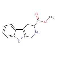 Chemical structure of methyl 1H,2H,3H,4H,9H-pyrido[3,4-b]indole-3-carboxylate - CSSB00020590777